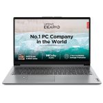 Lenovo IdeaPad Slim 1 AMD Ryzen 5 5500U 15.6" HD Thin and Light Laptop (16GB/512GB SSD/Integrated AMD Graphics/Windows 11 Home/MSO 21/1Yr ADP Free/Cloud Grey/1.61Kg), 82R400ERIN